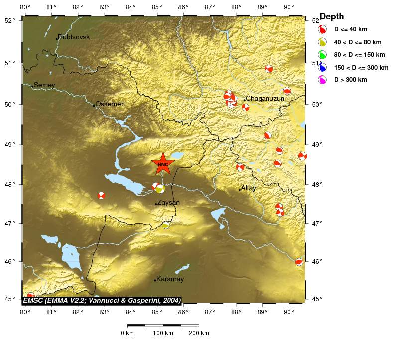 Regional moment Tensor