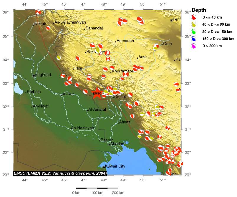 Regional moment Tensor