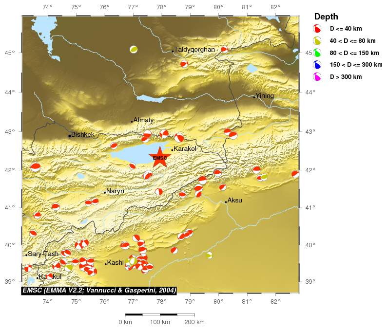 Regional moment Tensor