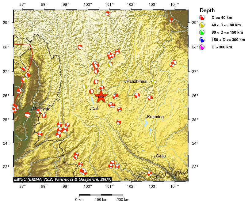 Regional moment Tensor