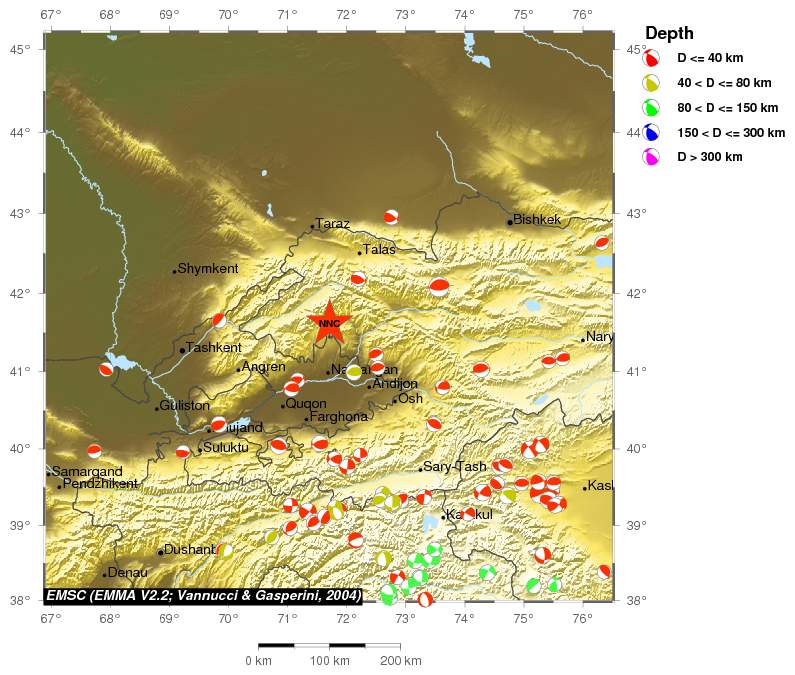 Regional moment Tensor