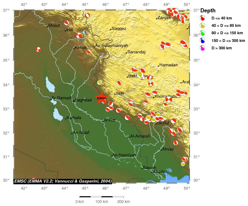 Regional moment Tensor