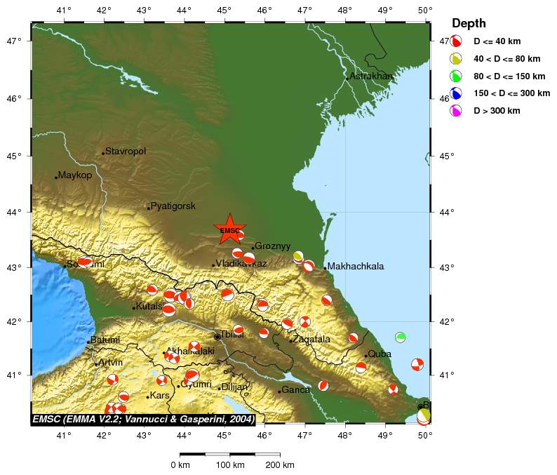 Regional moment Tensor
