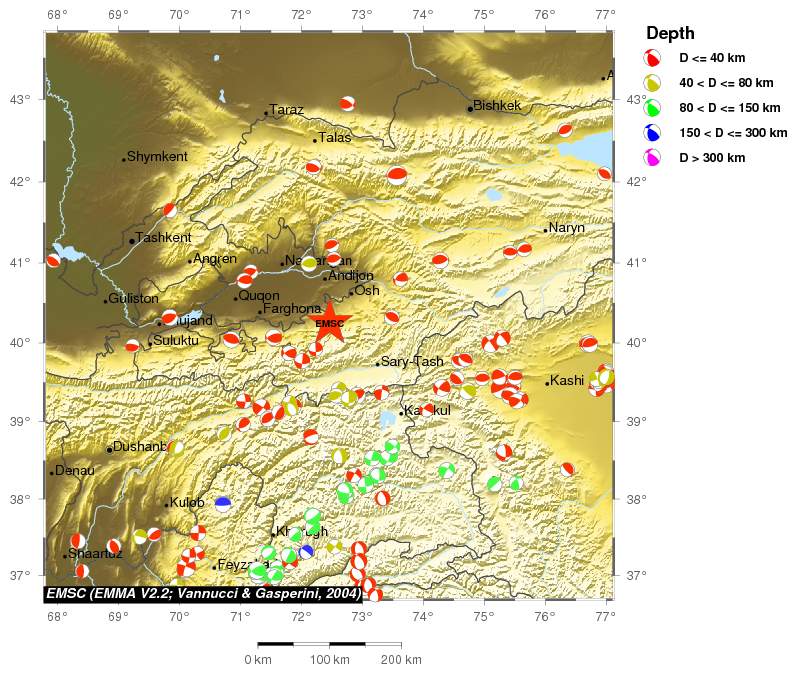 Regional moment Tensor