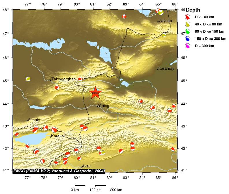 Regional moment Tensor