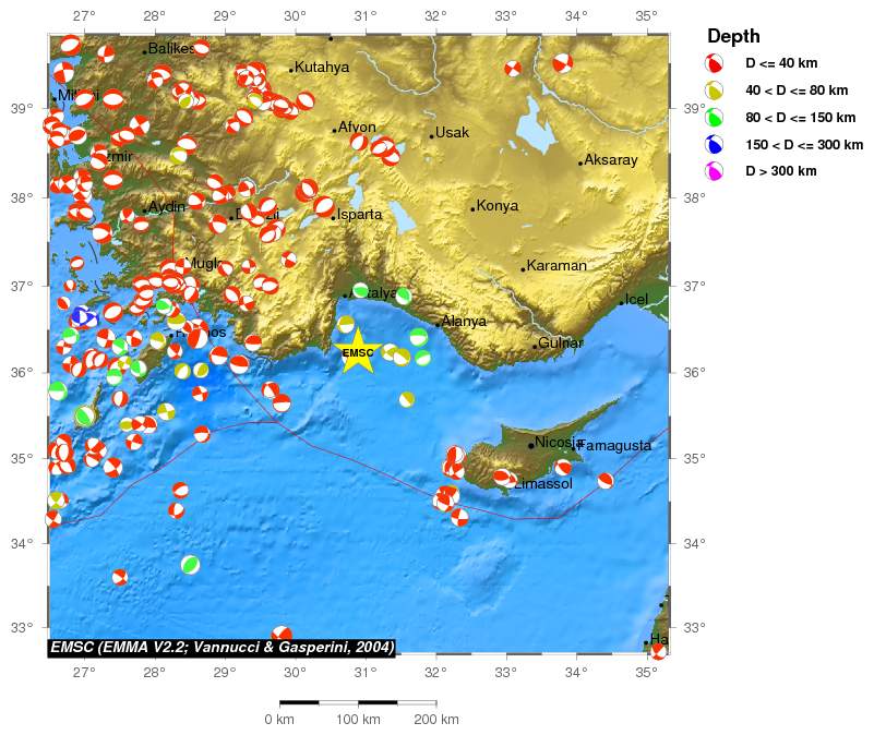 Regional moment Tensor