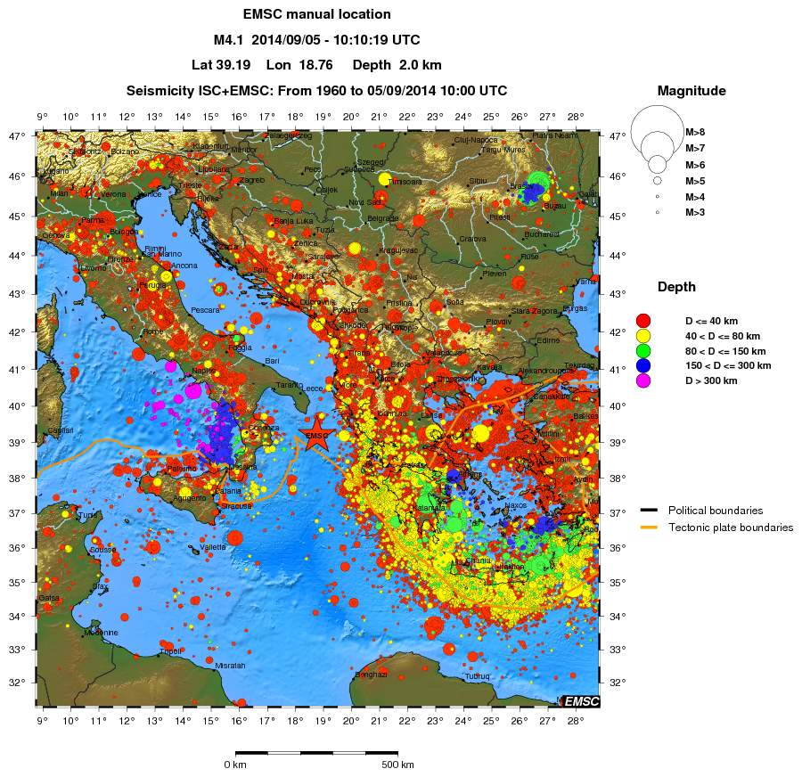 wide historical seismicity