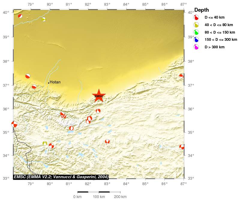 Regional moment Tensor