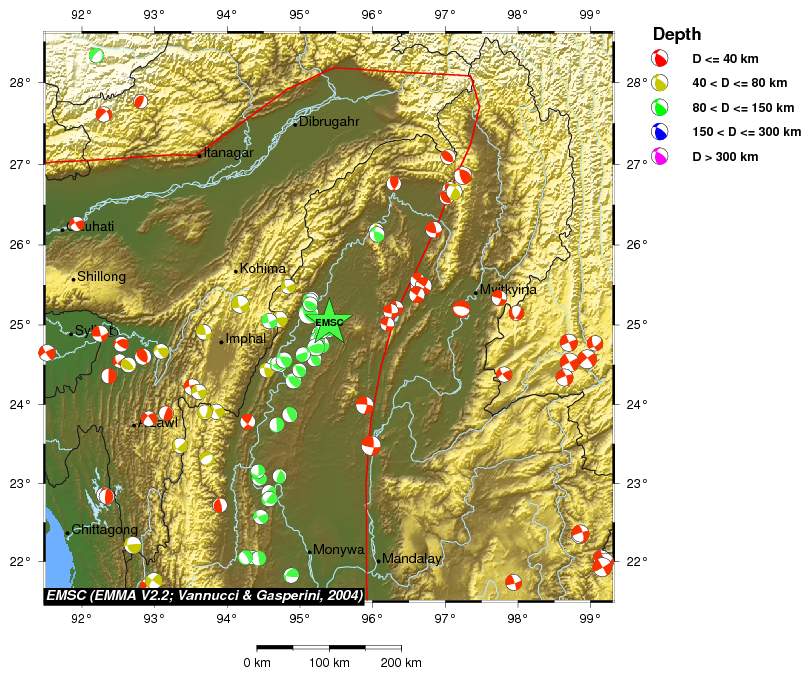 Regional moment Tensor
