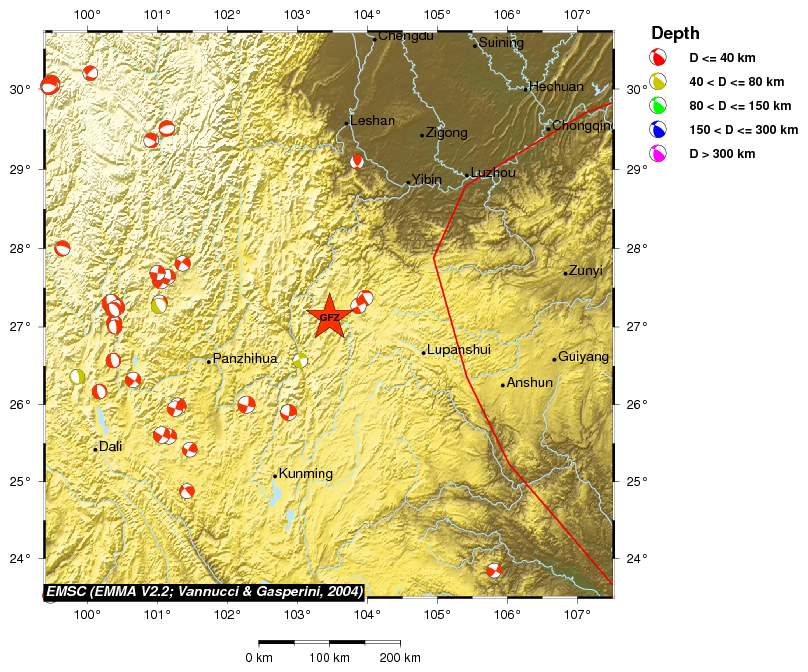 Regional moment Tensor