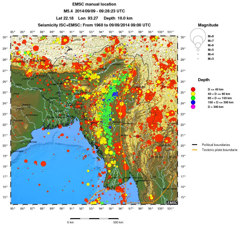 wide historical seismicity