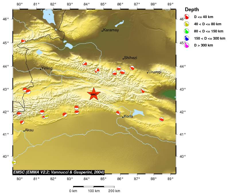 Regional moment Tensor