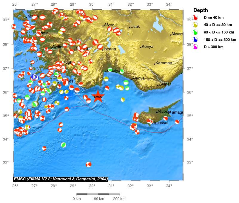 Regional moment Tensor