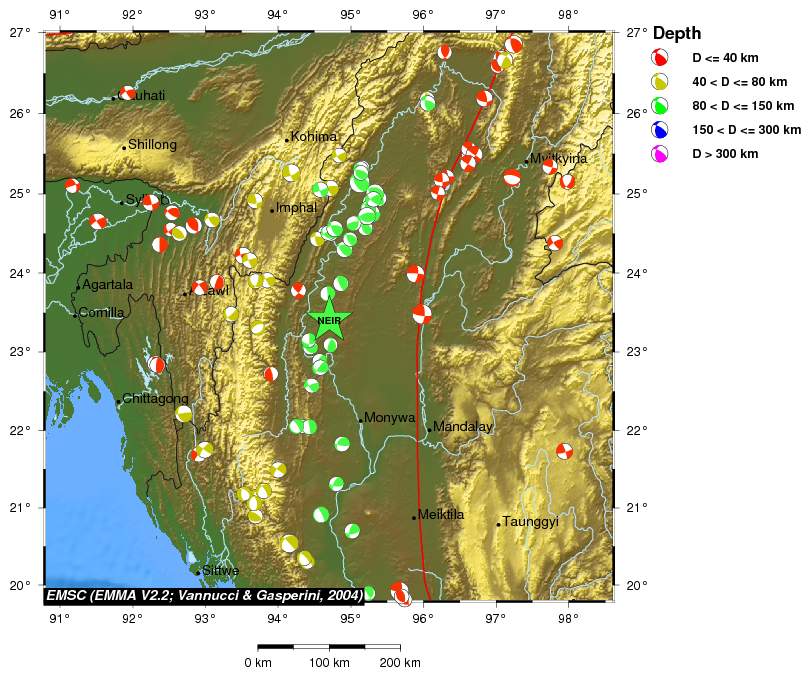 Regional moment Tensor
