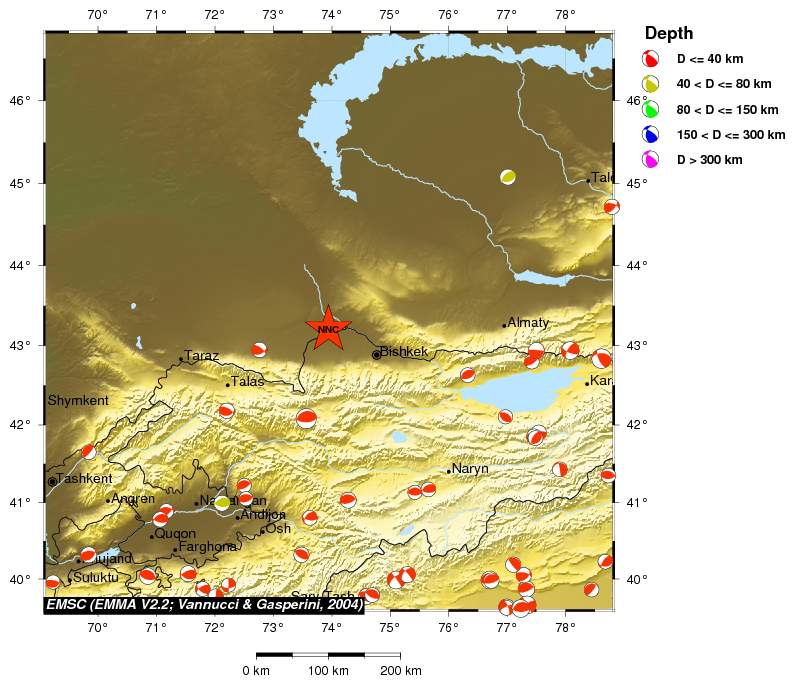 Regional moment Tensor