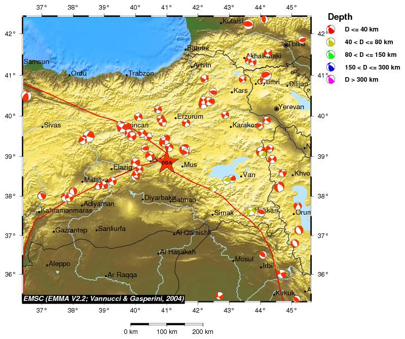 Regional moment Tensor
