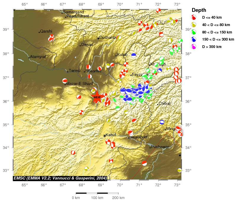 Regional moment Tensor