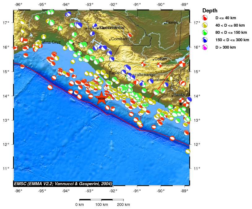 Regional moment Tensor