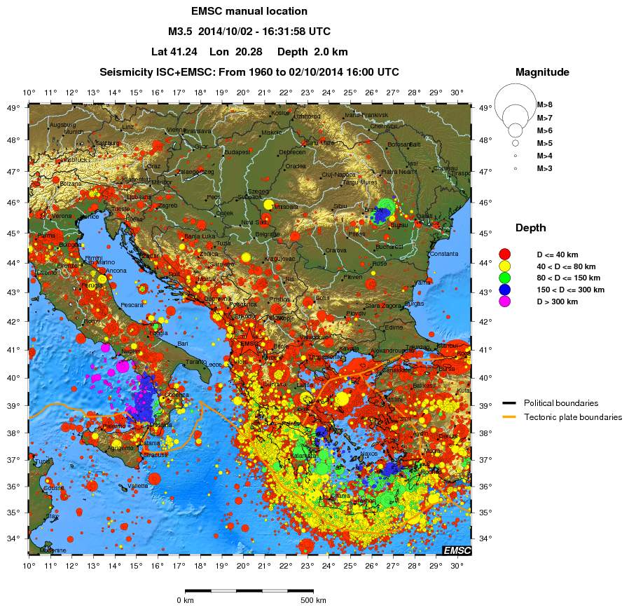 wide historical seismicity