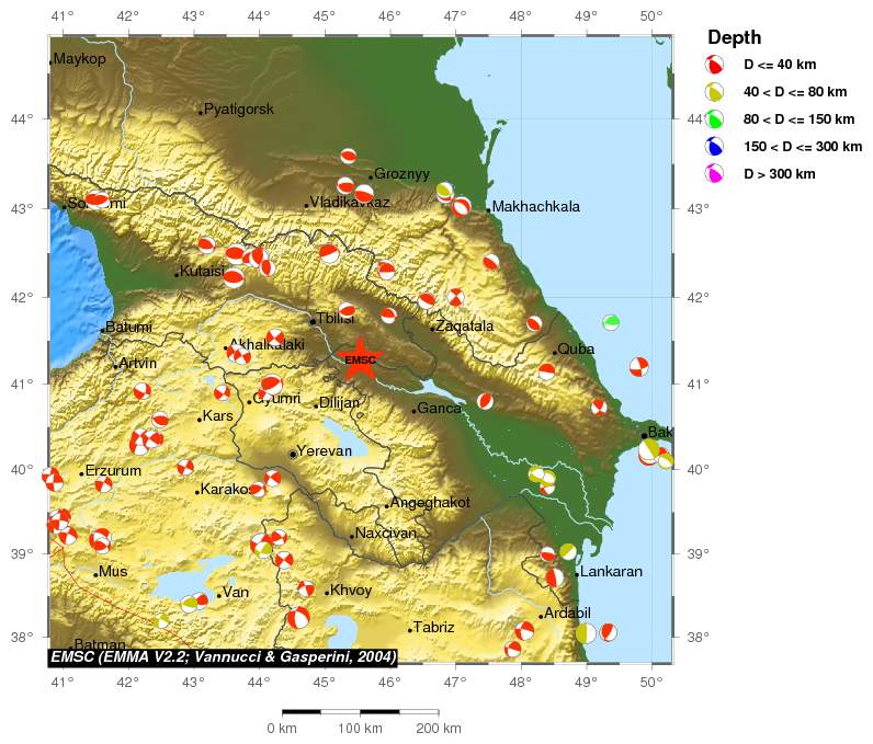 Regional moment Tensor