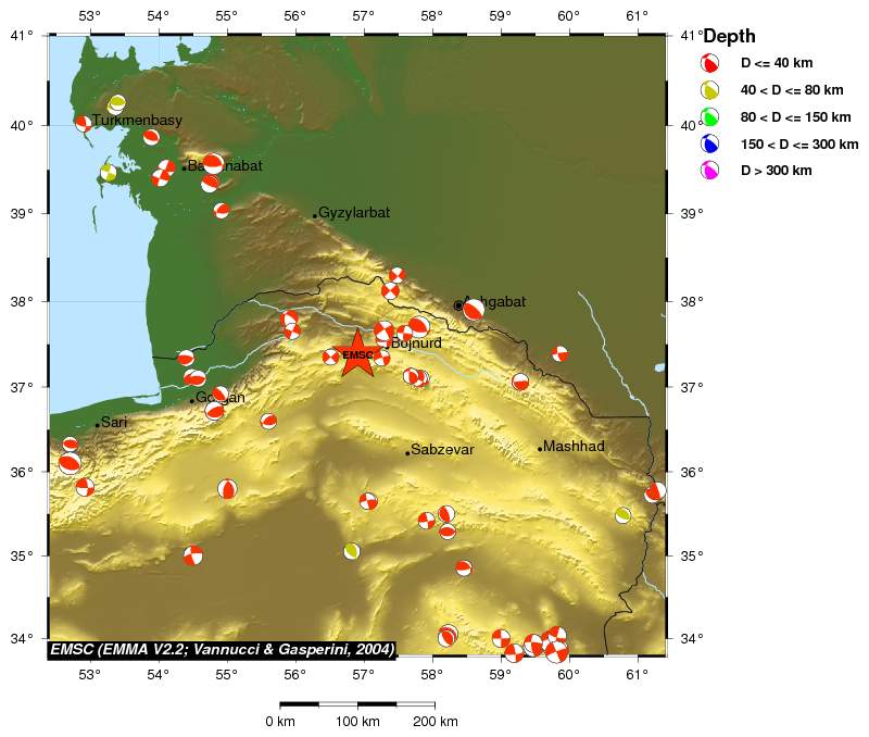 Regional moment Tensor