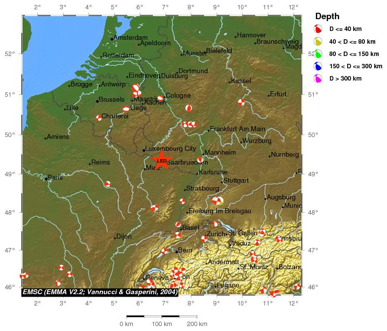 Regional moment Tensor