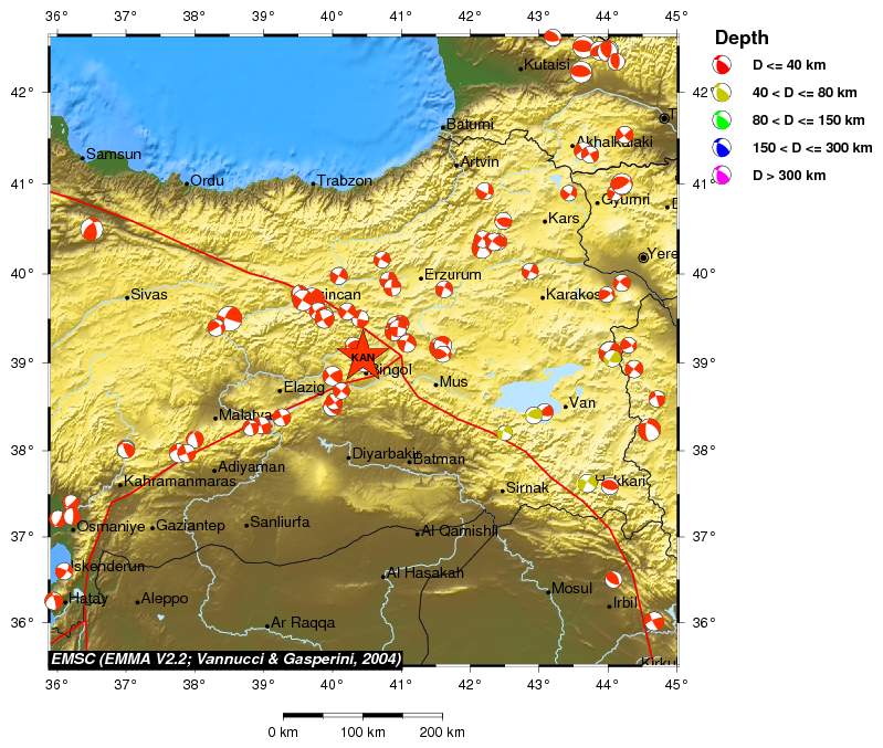 Regional moment Tensor