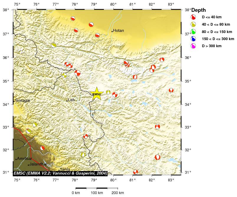 Regional moment Tensor