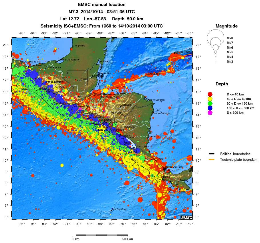 wide historical seismicity