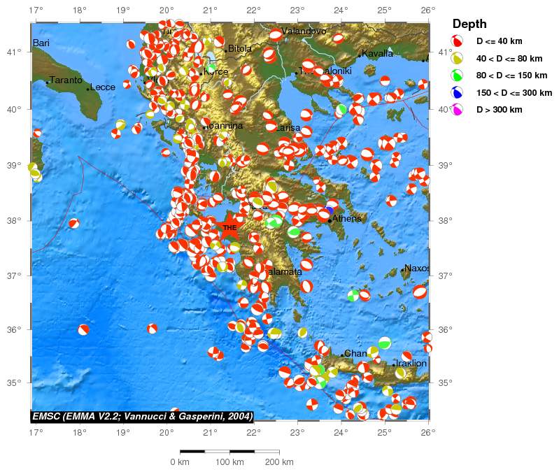 Regional moment Tensor
