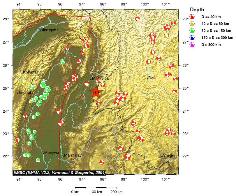 Regional moment Tensor
