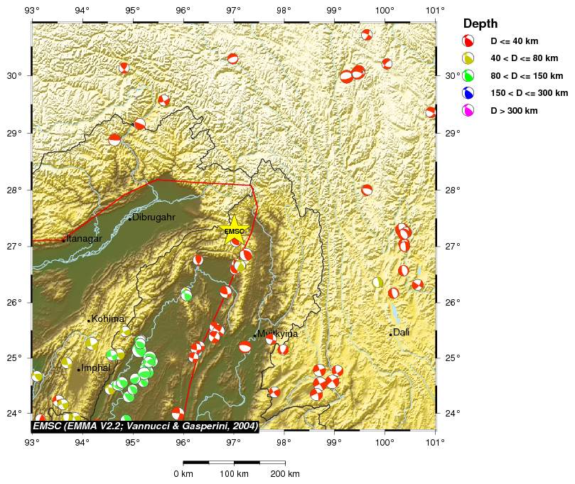 Regional moment Tensor