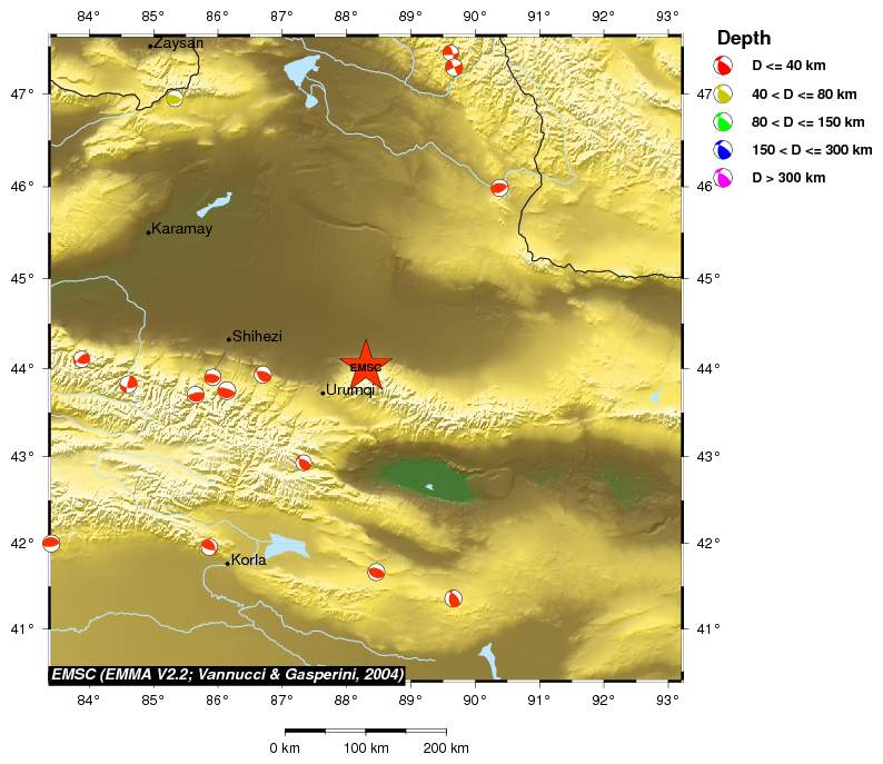 Regional moment Tensor