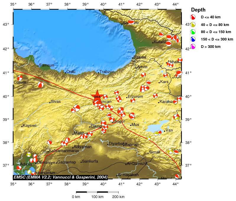 Regional moment Tensor