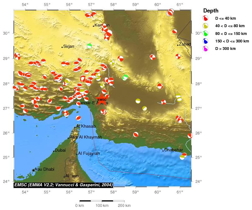 Regional moment Tensor
