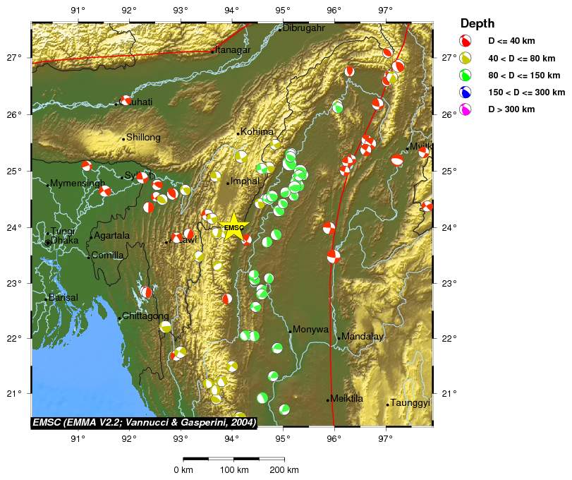 Regional moment Tensor