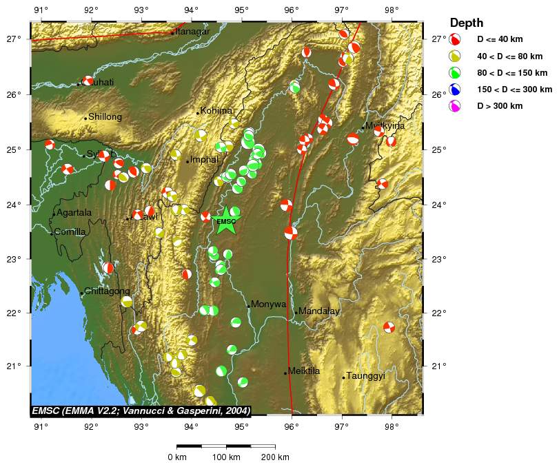 Regional moment Tensor