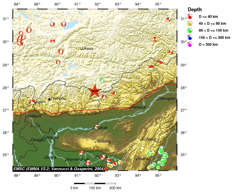 Regional moment Tensor
