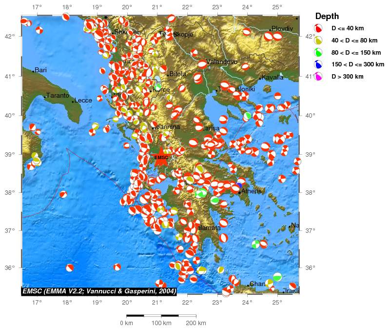 Regional moment Tensor