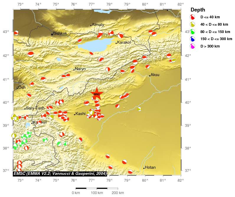 Regional moment Tensor