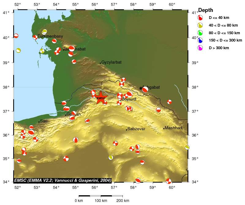 Regional moment Tensor