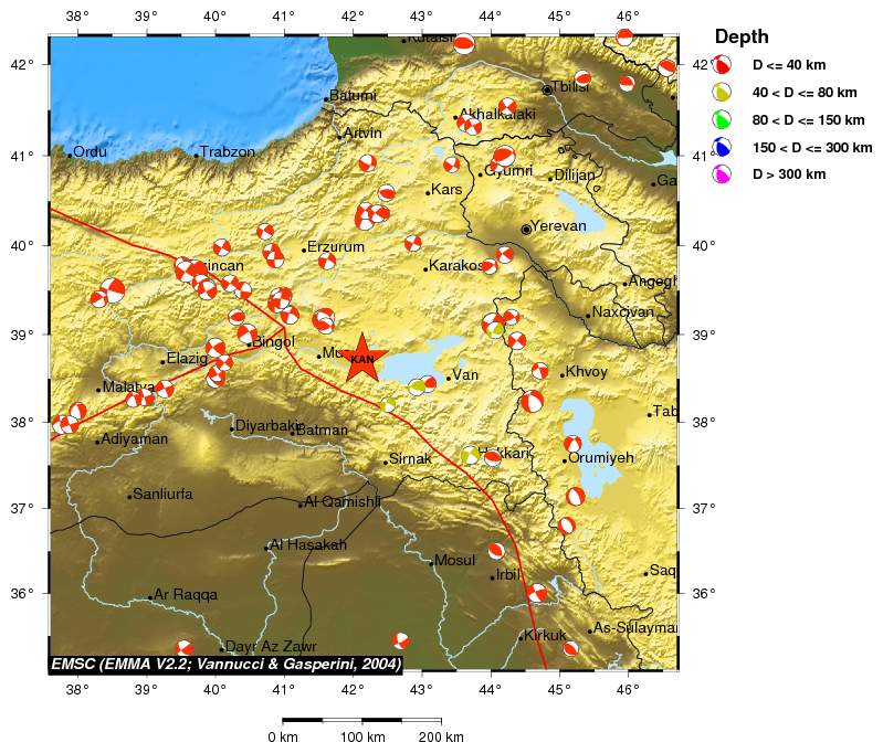 Regional moment Tensor