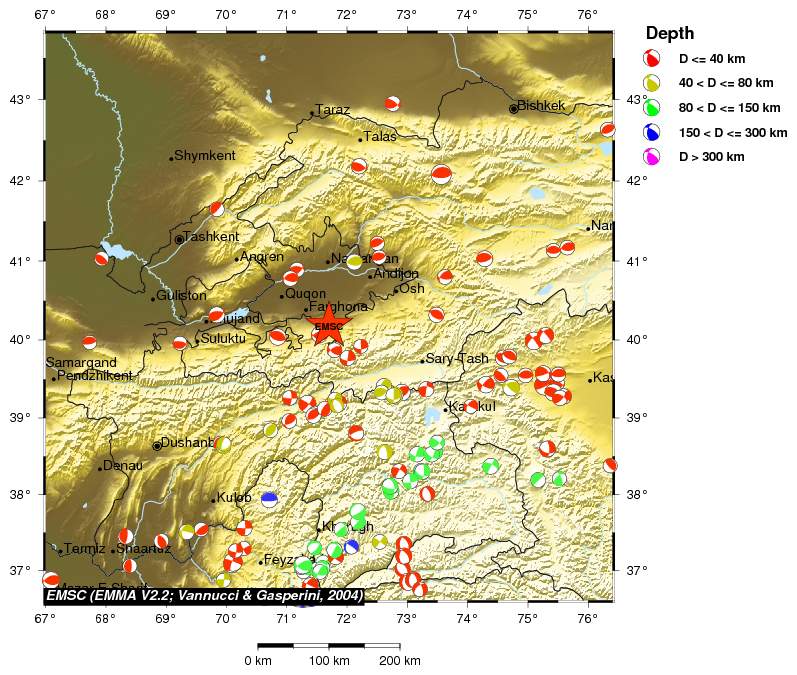 Regional moment Tensor