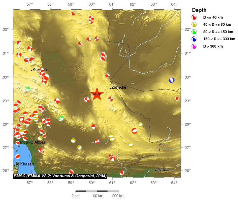 Regional moment Tensor