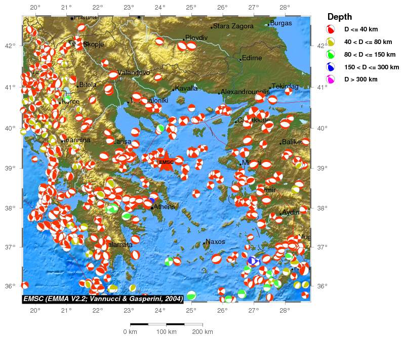 Regional moment Tensor