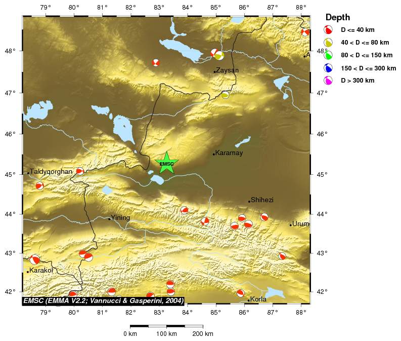 Regional moment Tensor