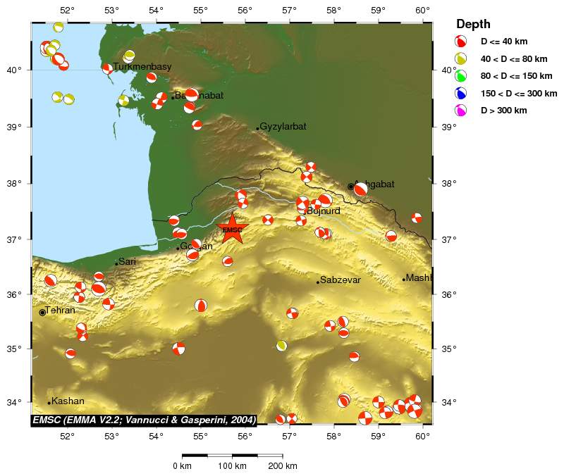 Regional moment Tensor