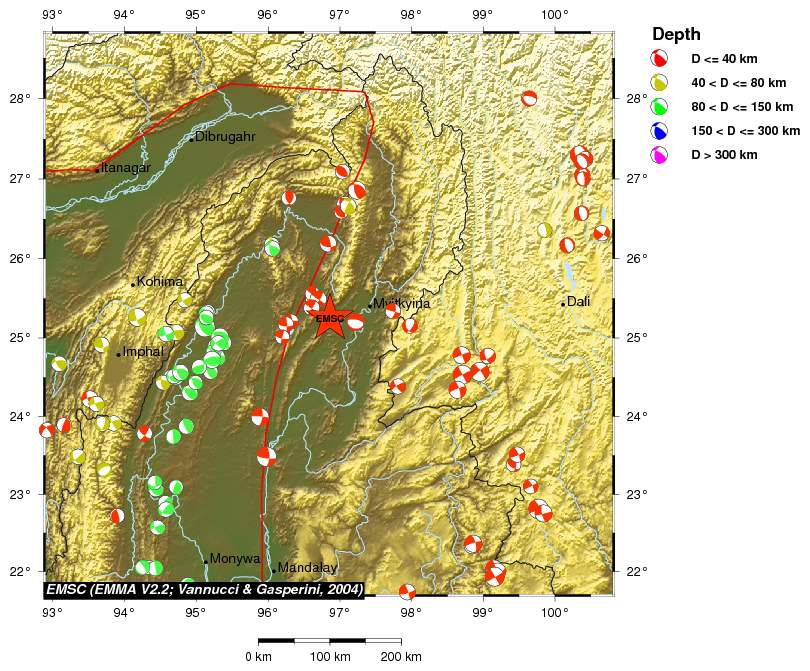 Regional moment Tensor
