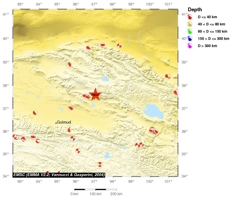 Regional moment Tensor