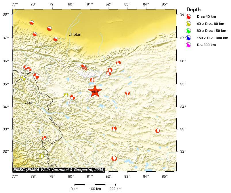 Regional moment Tensor